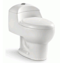 Artículos sanitarios Cerámica simple de una pieza Sifón Flushing WC (6203)